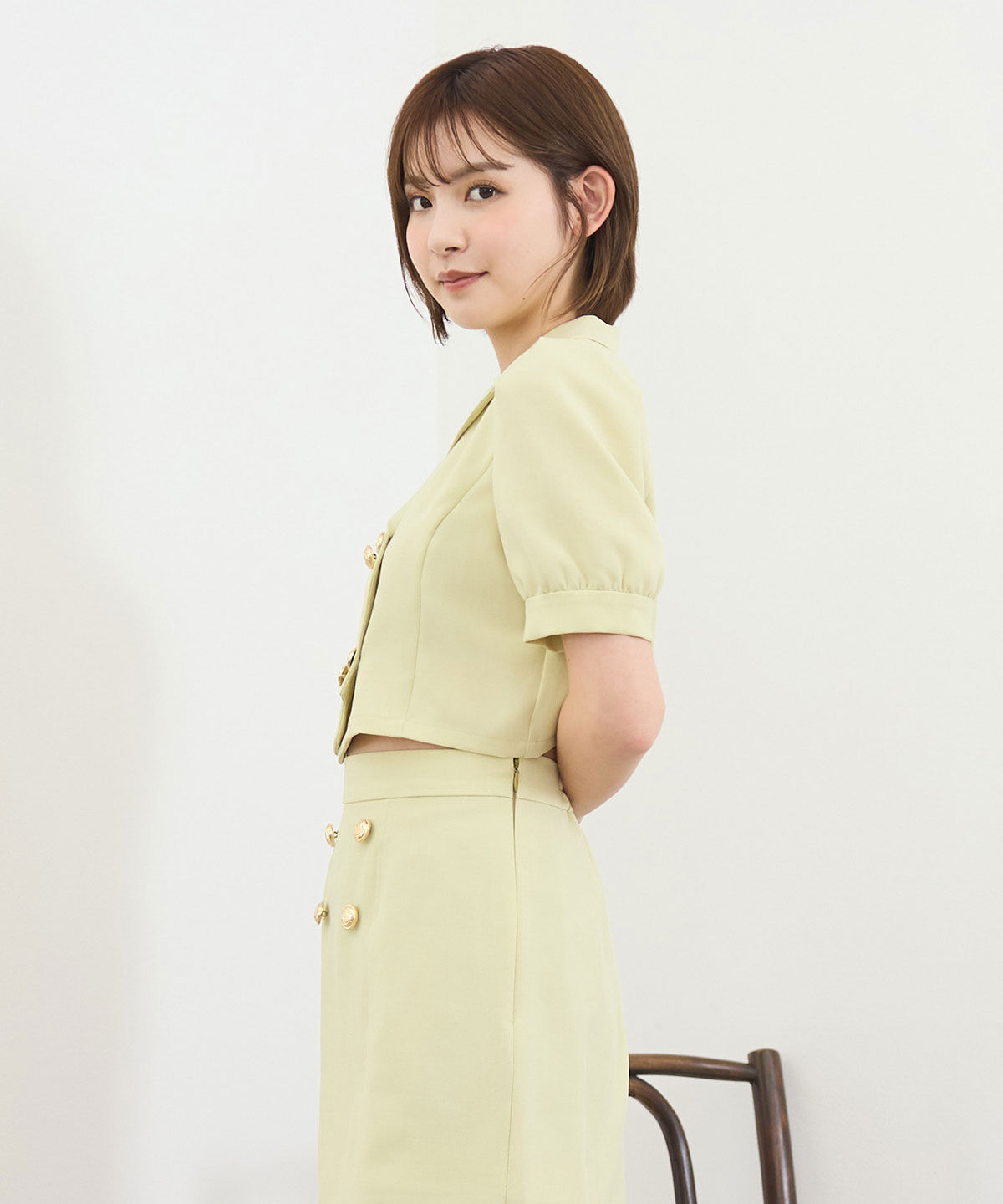 REDYAZEL「レイヤードダブルショートジャケット」|テーラードジャケット|