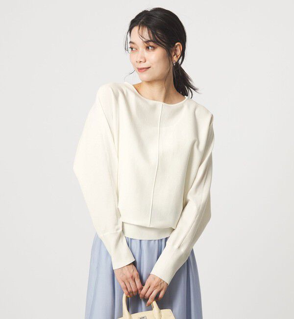 UNITED ARROWS green label relaxing「ブライト フォルム ドルマン プルオーバー ニット」|ニット・セーター|