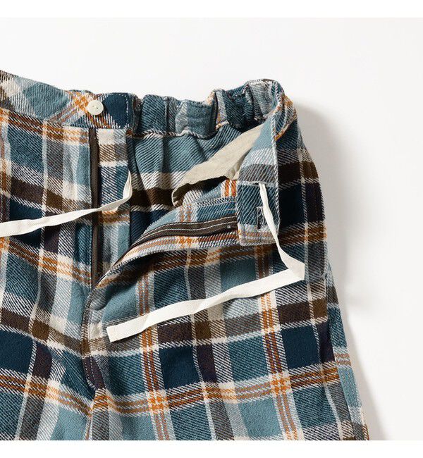 BEAMSBOY「ワーク チェック イージーパンツ」|チノ|