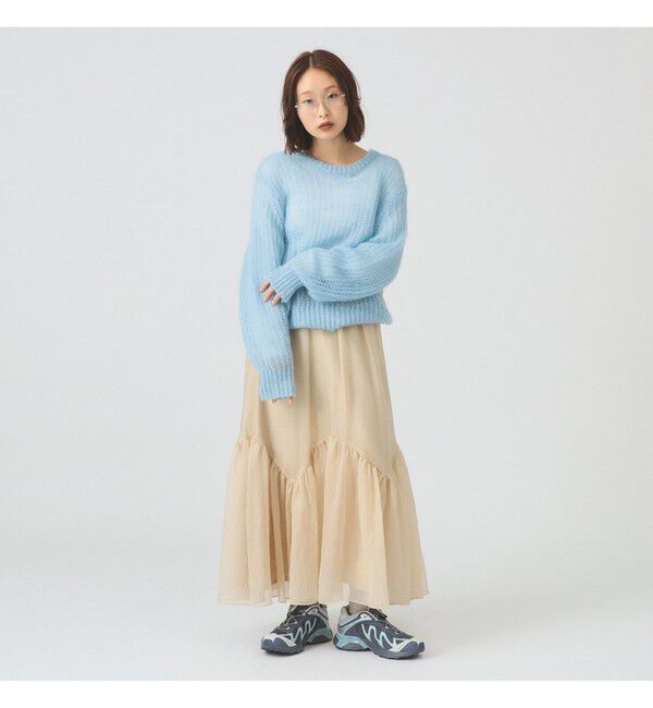 Ray BEAMS 「シアー ティアード スカート」|スカート|