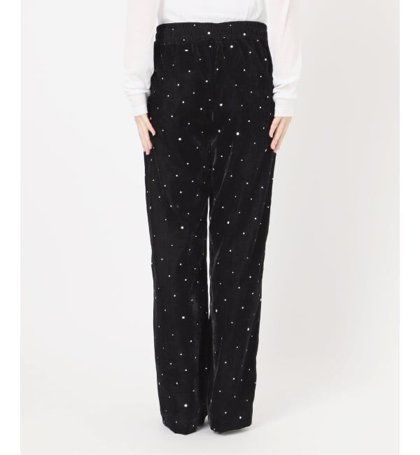WEB限定追加》VIAN / ヴィアン グリッターベルベットイージーパンツ