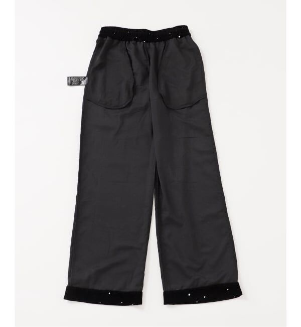 WEB限定追加》VIAN / ヴィアン グリッターベルベットイージーパンツ