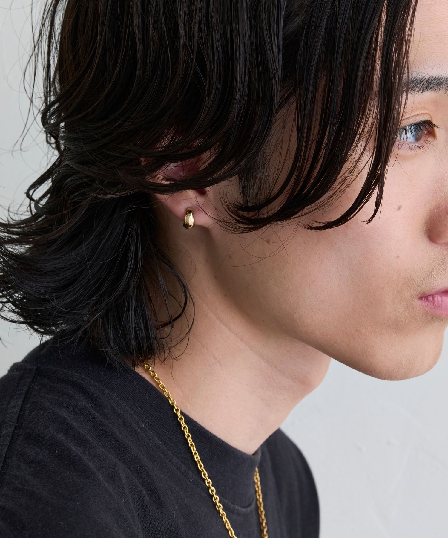 JUPITER「【K10】プランプフープピアス/ユニセックス/ゴールド」|ピアス|