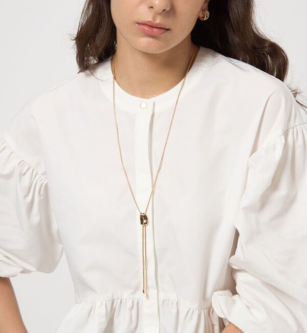 UNITED ARROWS green label relaxing「メルティモチーフ ループタイ ネックレス」|ネックレス|GOLD