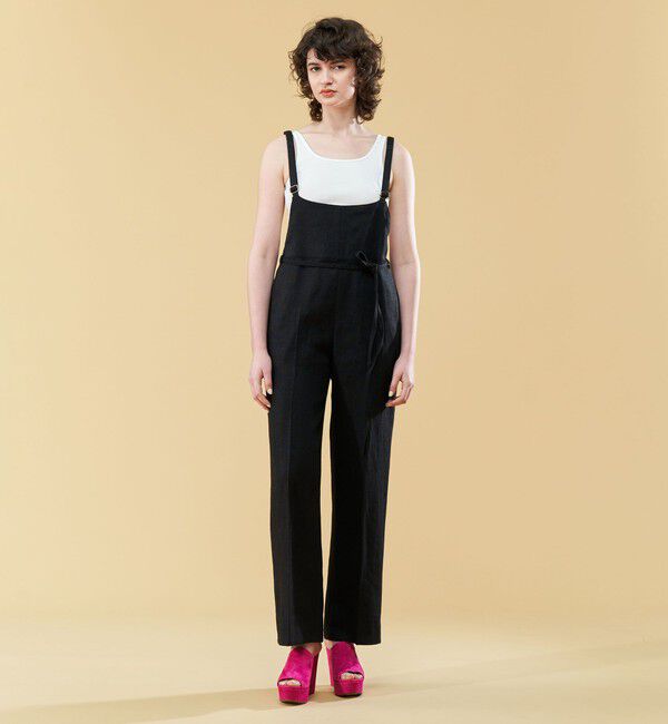 DES PRES「ウェットリネン サロペット」|ワンピース|