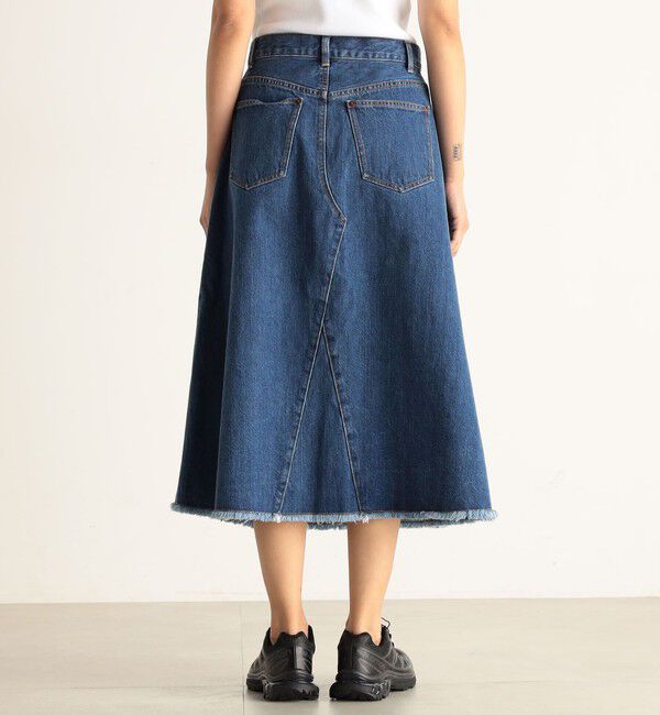 Edition「コットンデニム フレアスカート」|フレア|