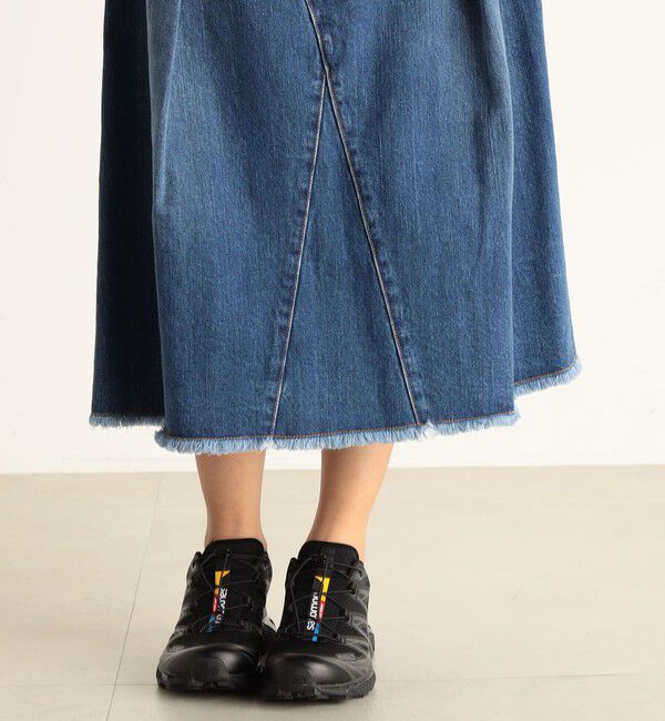 Edition「コットンデニム フレアスカート」|フレア|