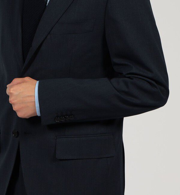 TOMORROWLAND MENS「Super120'sウールポリエスエル シングルブレステッド2Bジャケット」|テーラードジャケット|