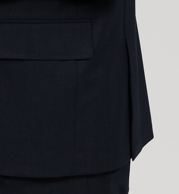 TOMORROWLAND MENS「Super120'sウールポリエスエル シングルブレステッド2Bジャケット」|テーラードジャケット|