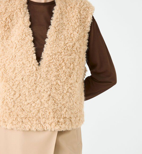 ミックスファー Vネックベスト（Ballsey）｜ルミネのファッション通販