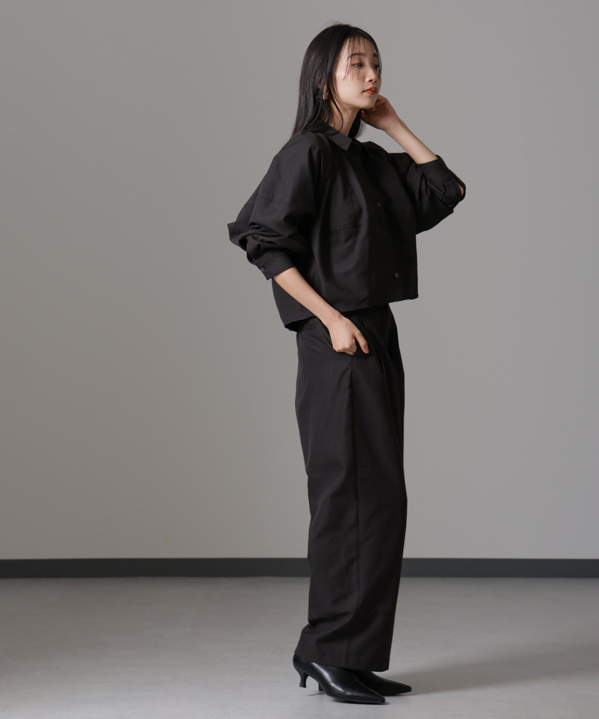 nano･universe「バルーンシルエットシャツ(セットアップ可)」|シャツ・ブラウス|