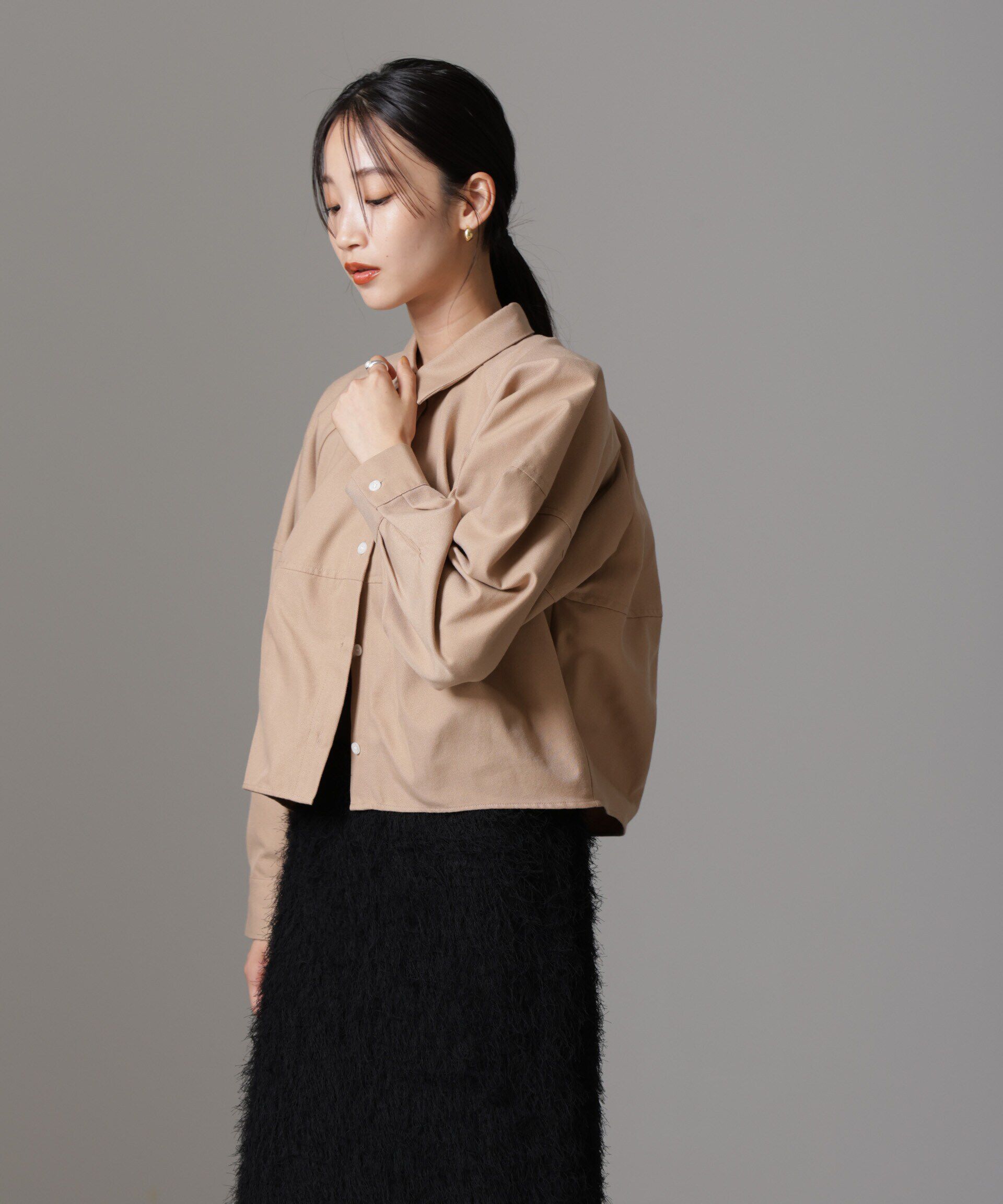 nano･universe「バルーンシルエットシャツ(セットアップ可)」|シャツ・ブラウス|