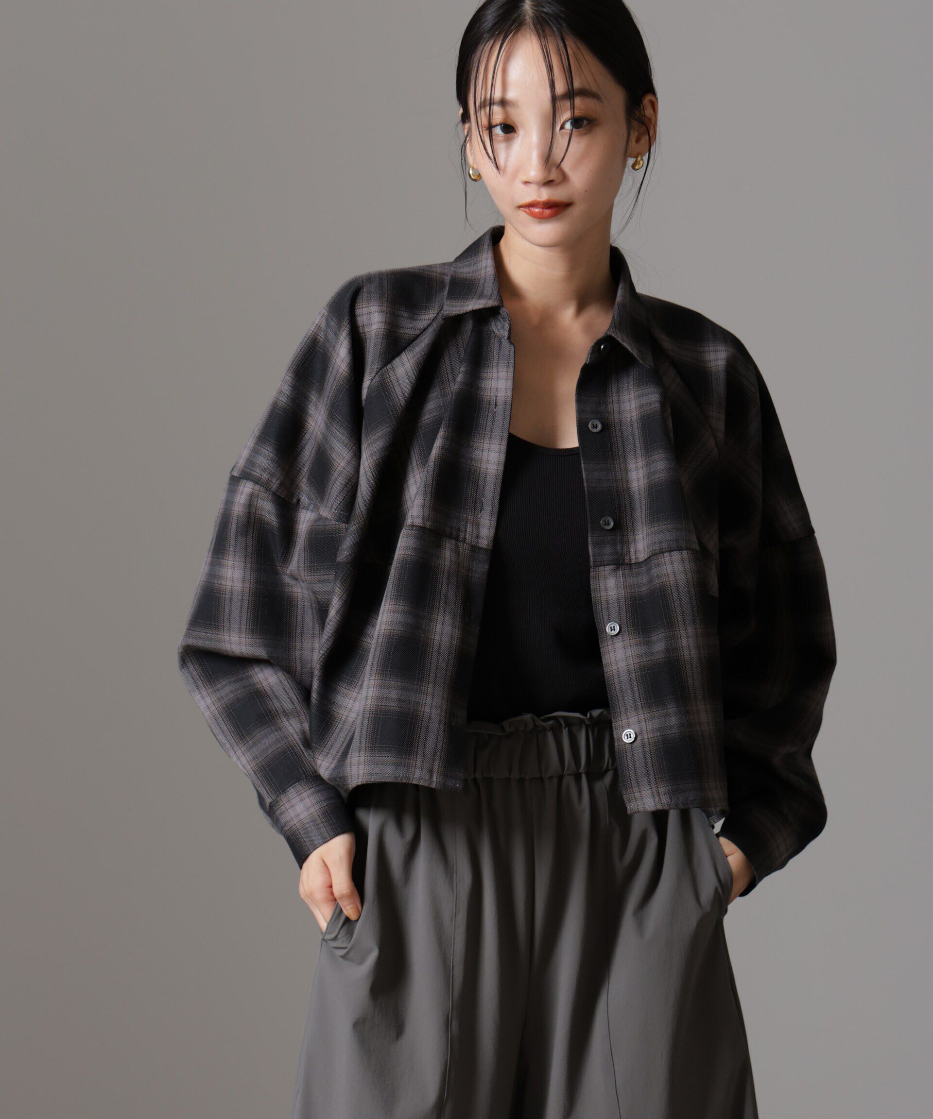 nano･universe「バルーンシルエットシャツ(セットアップ可)」|シャツ・ブラウス|