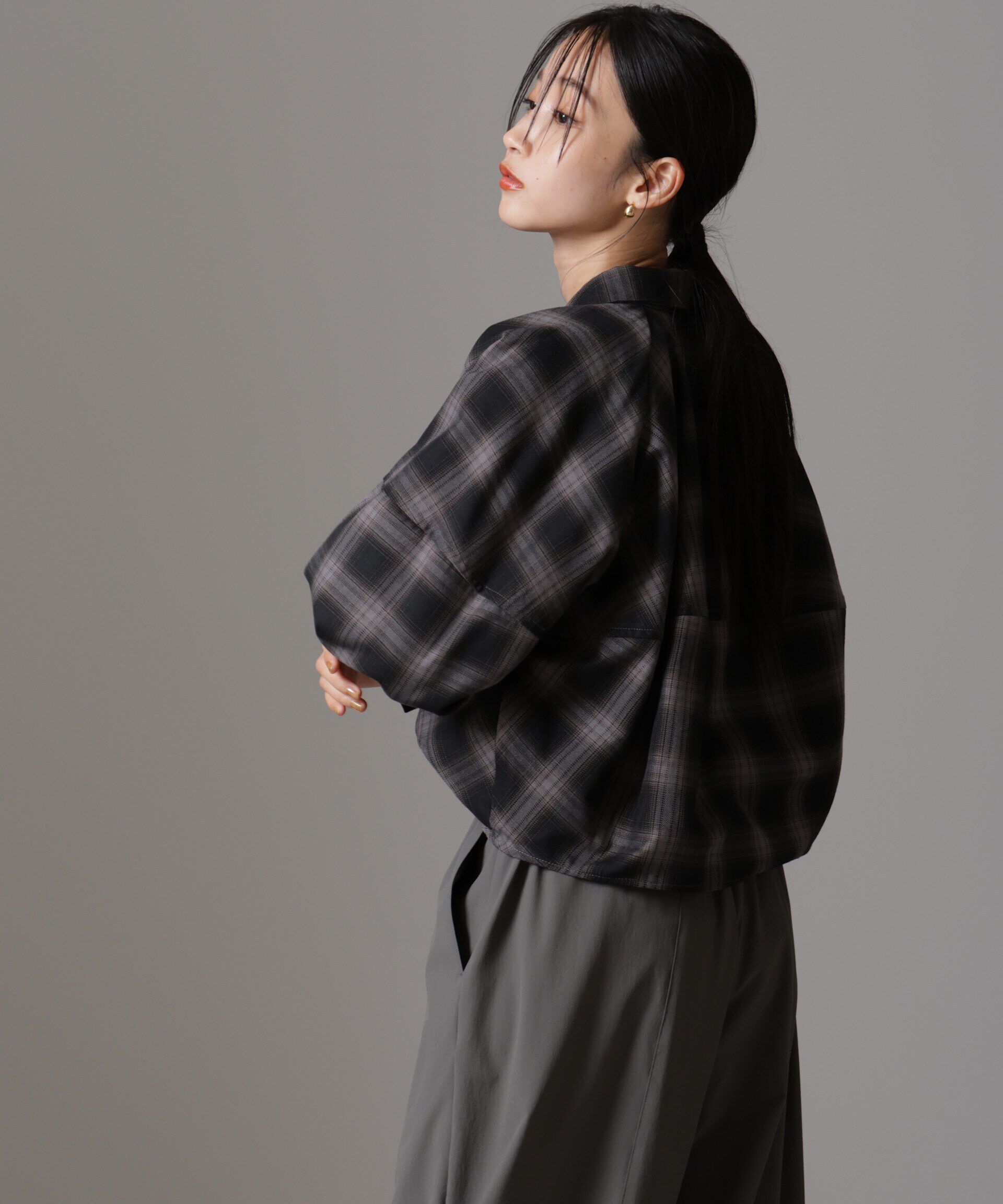 nano･universe「バルーンシルエットシャツ(セットアップ可)」|シャツ・ブラウス|