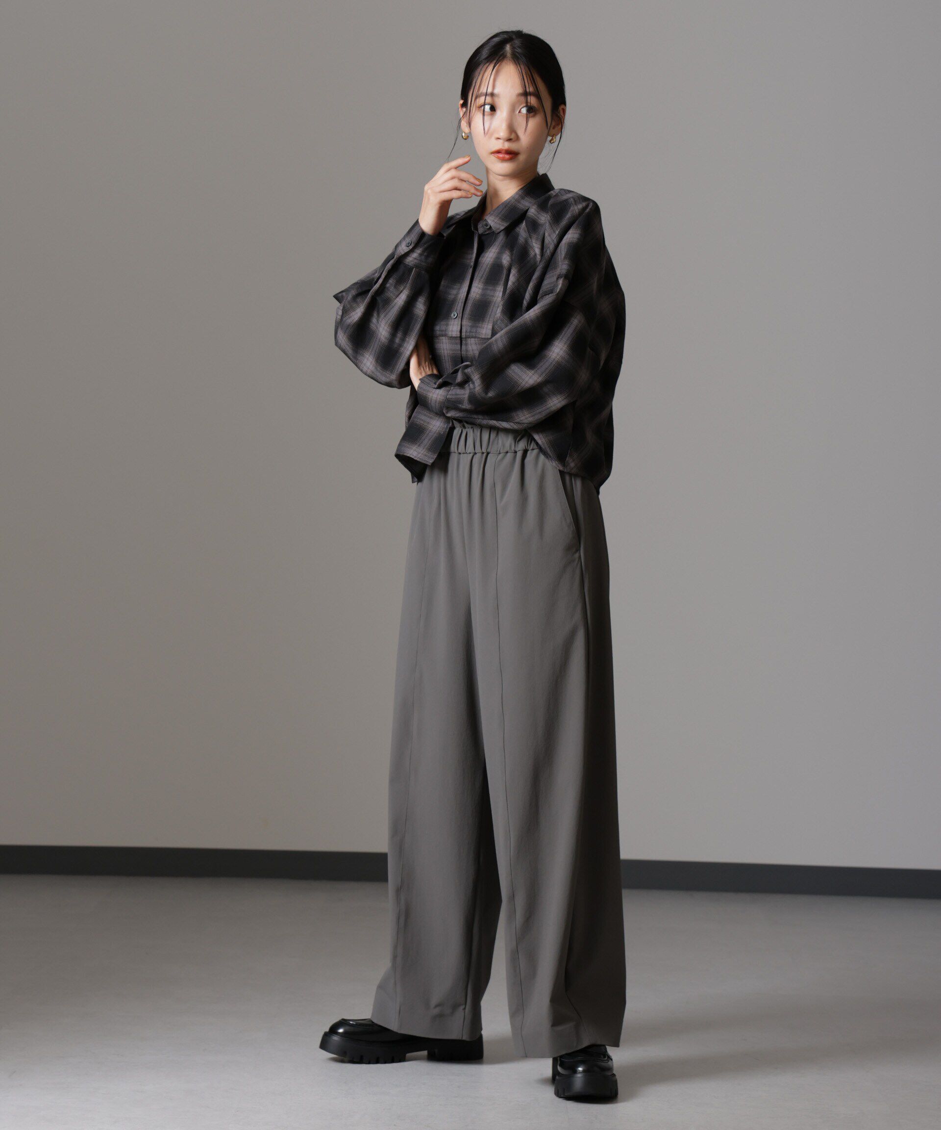 nano･universe「バルーンシルエットシャツ(セットアップ可)」|シャツ・ブラウス|