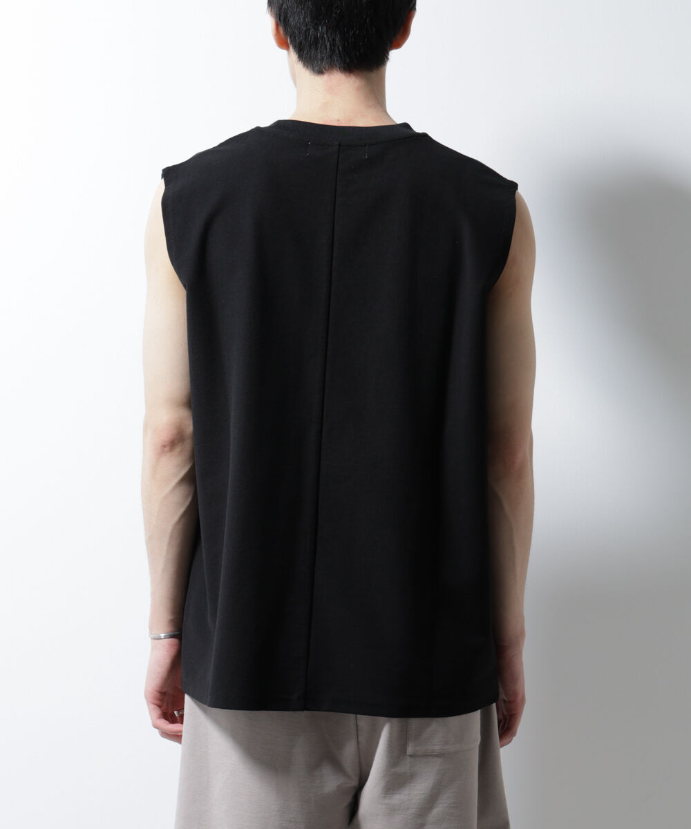 nano･universe「「MC」coveross(R)ツイル調 冷感プレーティング天竺ノースリーブ」|Tシャツ・カットソー|