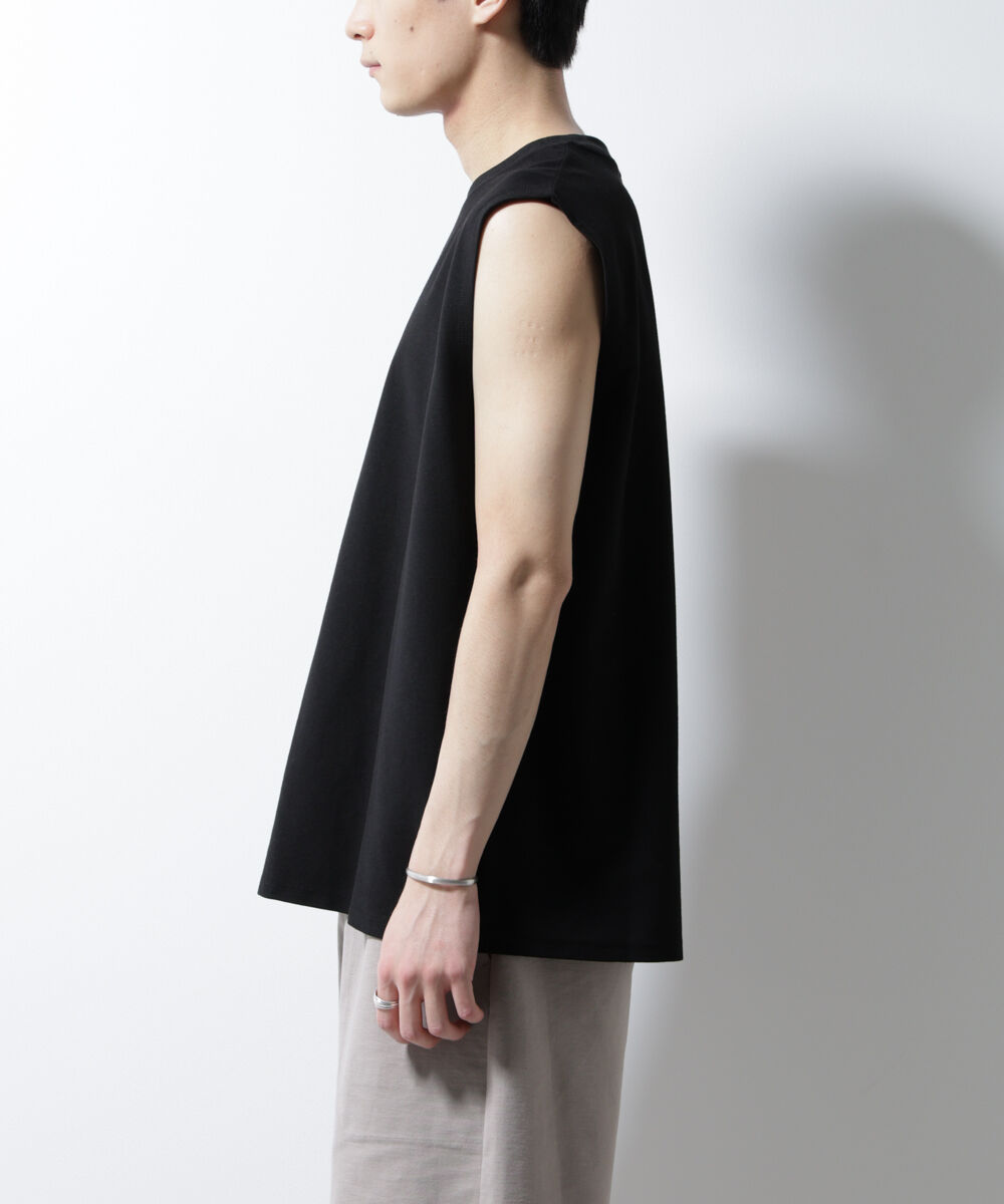 nano･universe「「MC」coveross(R)ツイル調 冷感プレーティング天竺ノースリーブ」|Tシャツ・カットソー|