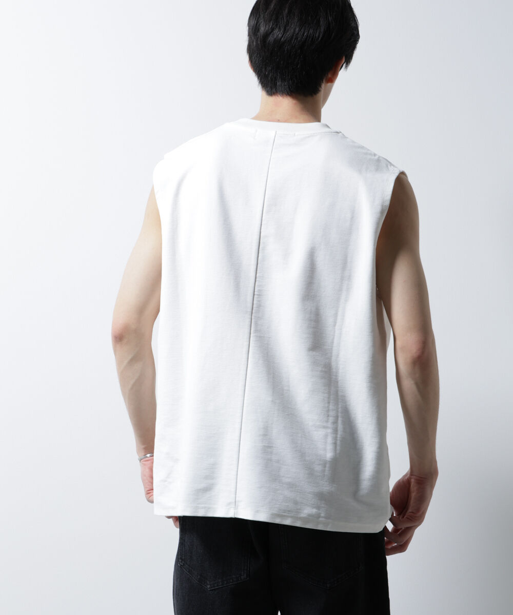 nano･universe「「MC」coveross(R)ツイル調 冷感プレーティング天竺ノースリーブ」|Tシャツ・カットソー|