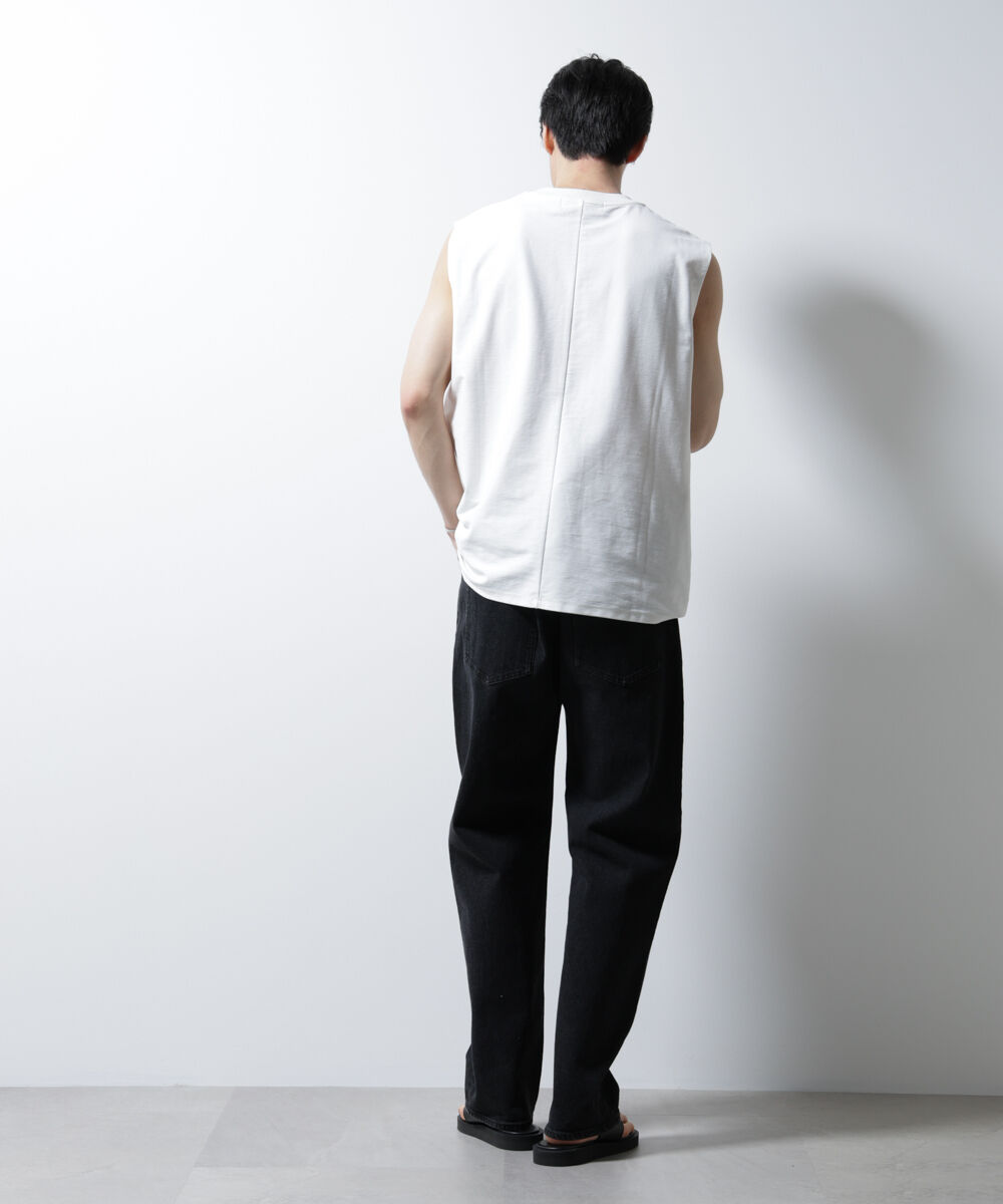 nano･universe「「MC」coveross(R)ツイル調 冷感プレーティング天竺ノースリーブ」|Tシャツ・カットソー|