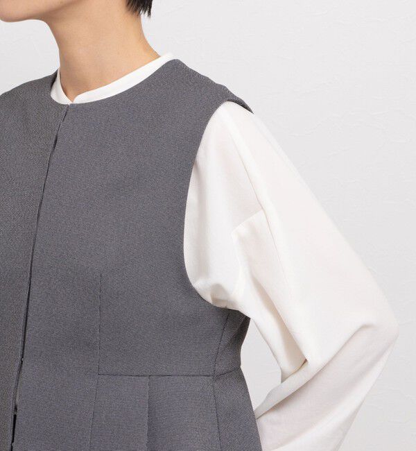 NOLLEY'S「《セットアップ対応》バーズアイペプラムジレ」|ベスト・ジレ|