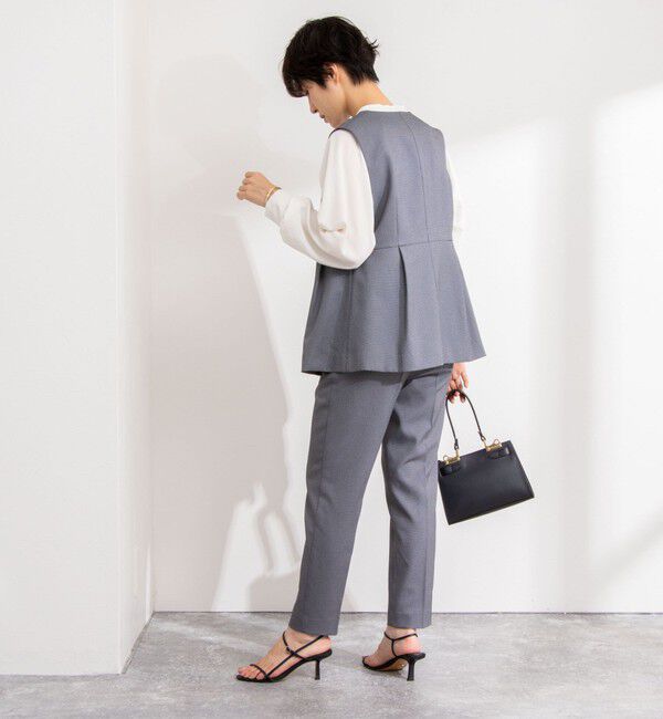 NOLLEY'S「《セットアップ対応》バーズアイペプラムジレ」|ベスト・ジレ|