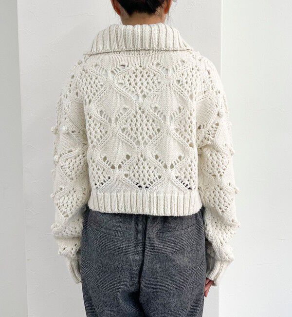 fredy emue「ポップコーンハイネックカーディガン」|ニット・セーター|
