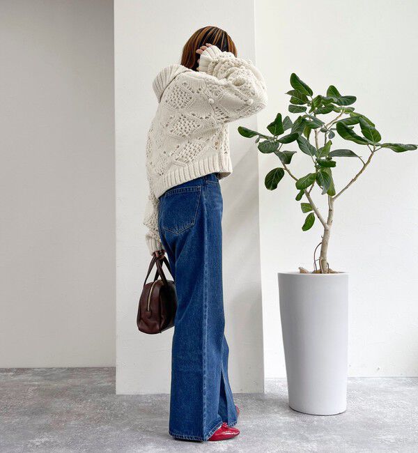 fredy emue「ポップコーンハイネックカーディガン」|ニット・セーター|