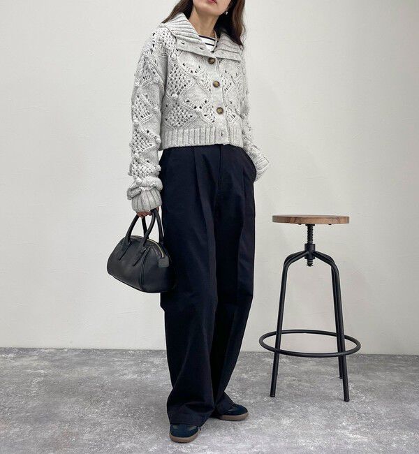 fredy emue「ポップコーンハイネックカーディガン」|ニット・セーター|