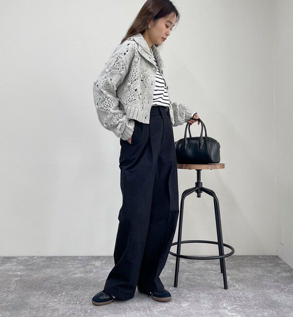 fredy emue「ポップコーンハイネックカーディガン」|ニット・セーター|