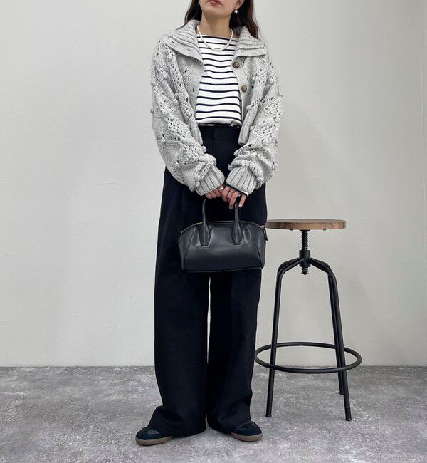 fredy emue「ポップコーンハイネックカーディガン」|ニット・セーター|