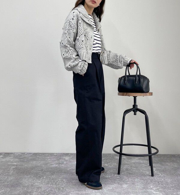 fredy emue「ポップコーンハイネックカーディガン」|ニット・セーター|