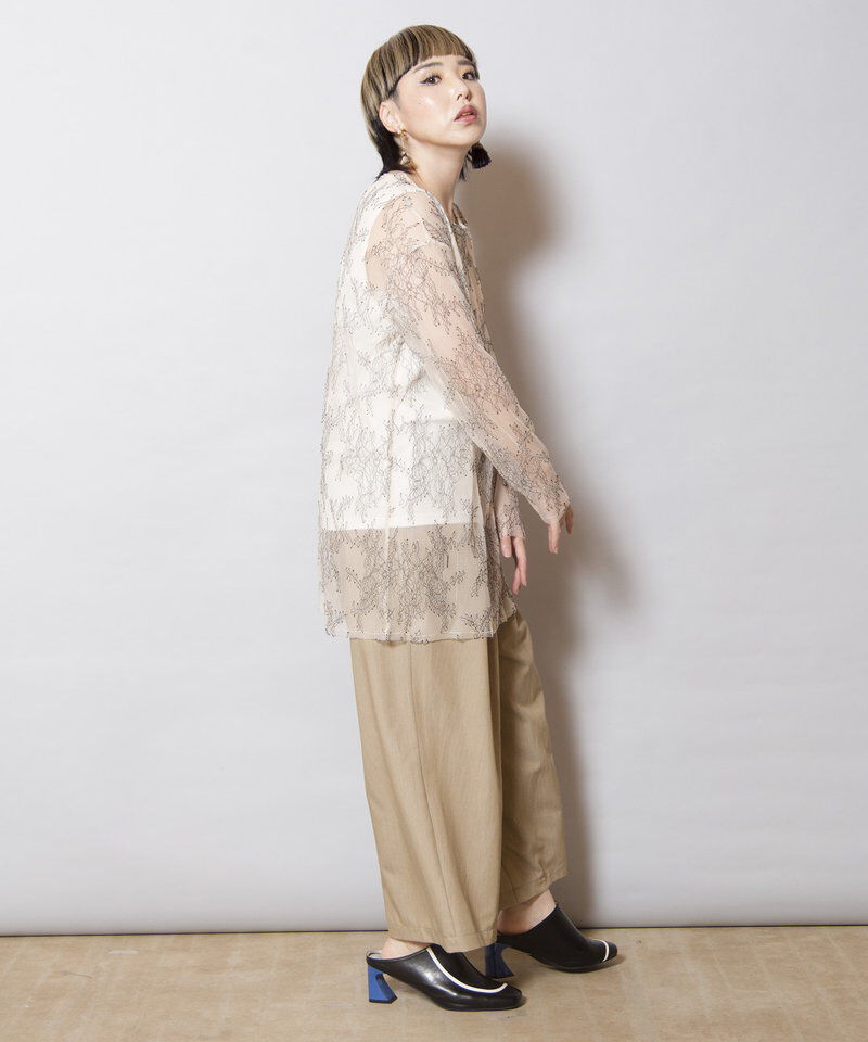  「レースレイヤードプルオーバー」|Tシャツ・カットソー|