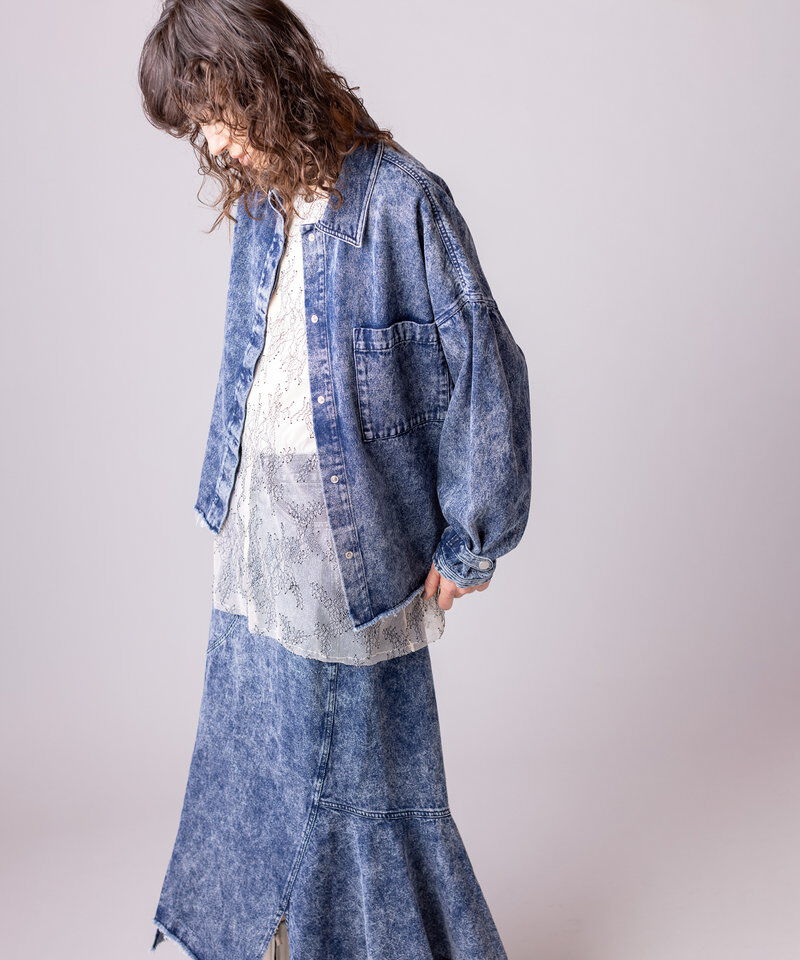  「レースレイヤードプルオーバー」|Tシャツ・カットソー|