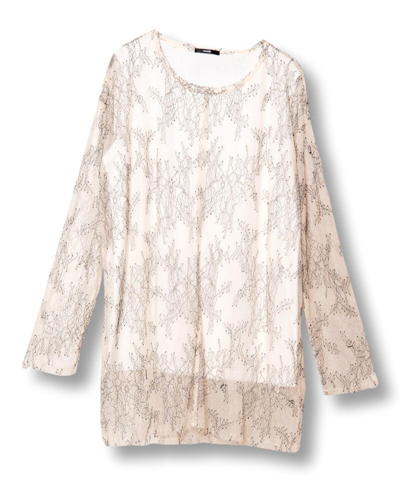  「レースレイヤードプルオーバー」|Tシャツ・カットソー|