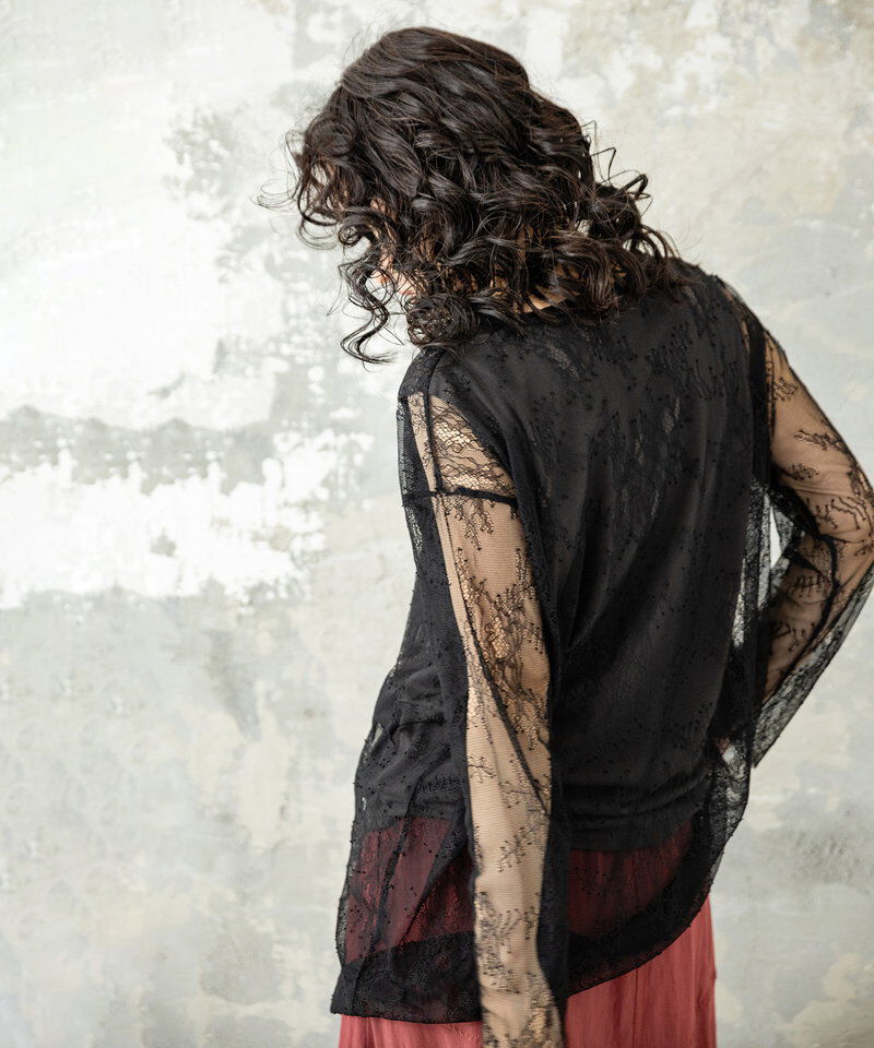  「レースレイヤードプルオーバー」|Tシャツ・カットソー|