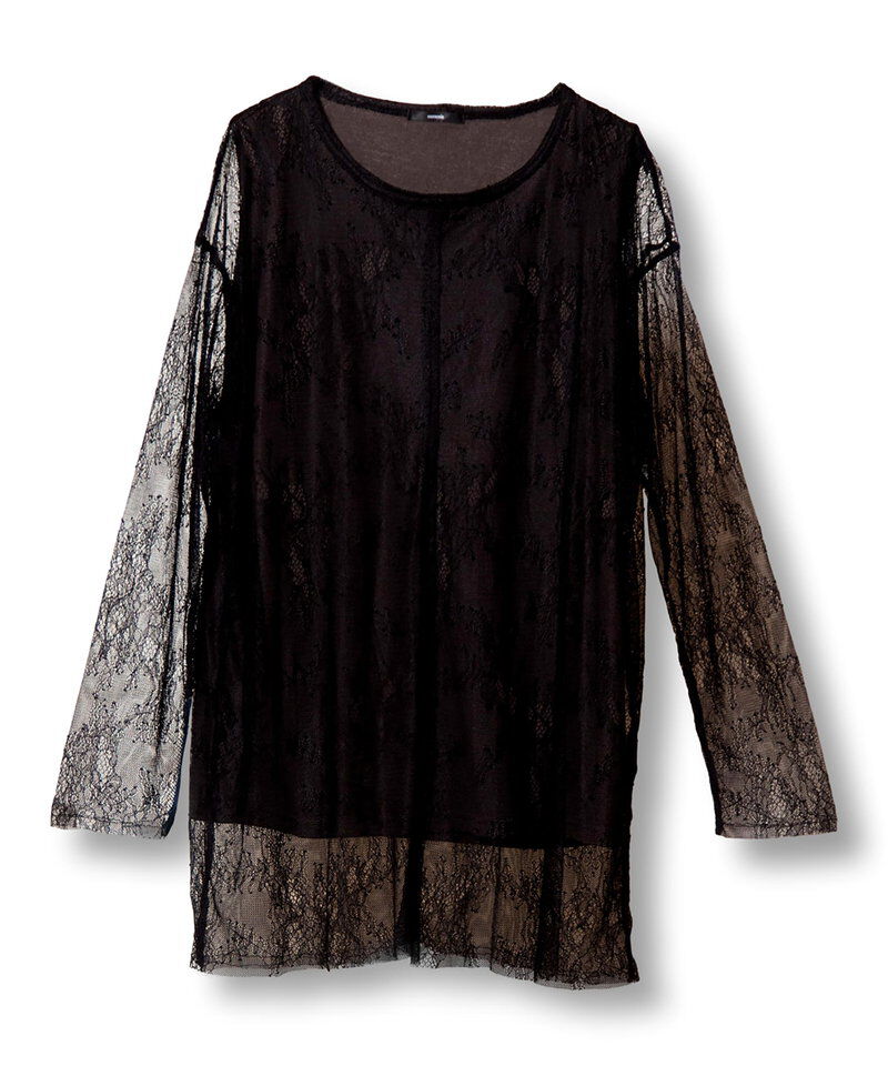  「レースレイヤードプルオーバー」|Tシャツ・カットソー|