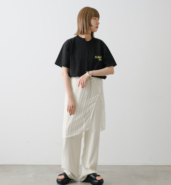  「【WHIMSIC】リメイクプリントTシャツ」|Tシャツ・カットソー|