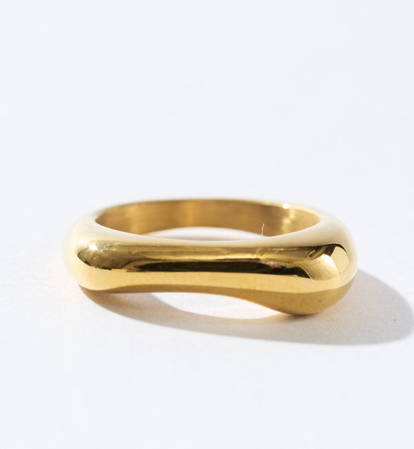  「【R.good(アールドットグッド)】フラットスクエアリング」|リング|