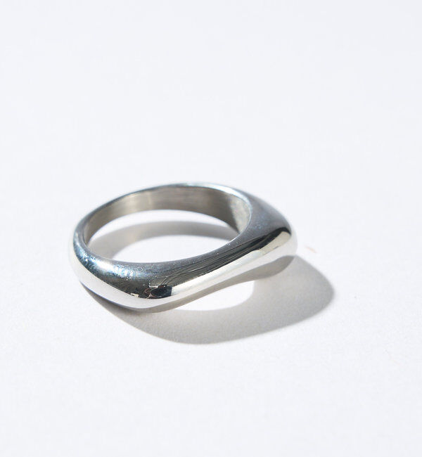  「【R.good(アールドットグッド)】フラットスクエアリング」|リング|