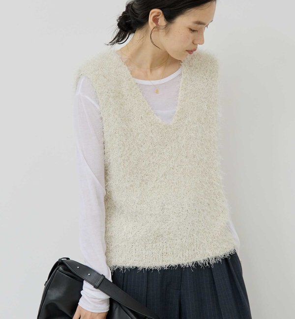  「シャギーニットベスト」|ニット・セーター|