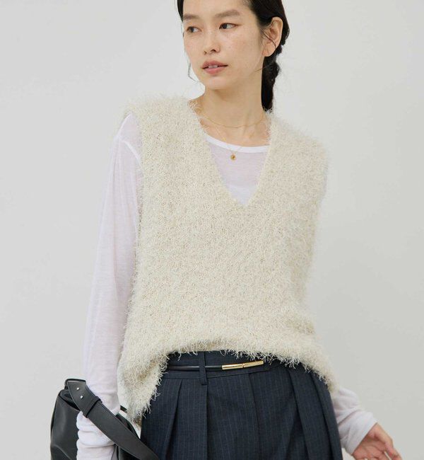  「シャギーニットベスト」|ニット・セーター|