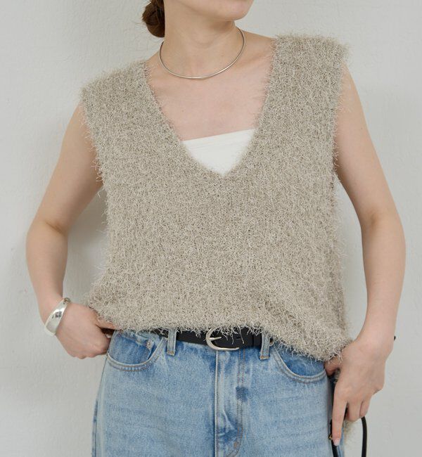  「シャギーニットベスト」|ニット・セーター|
