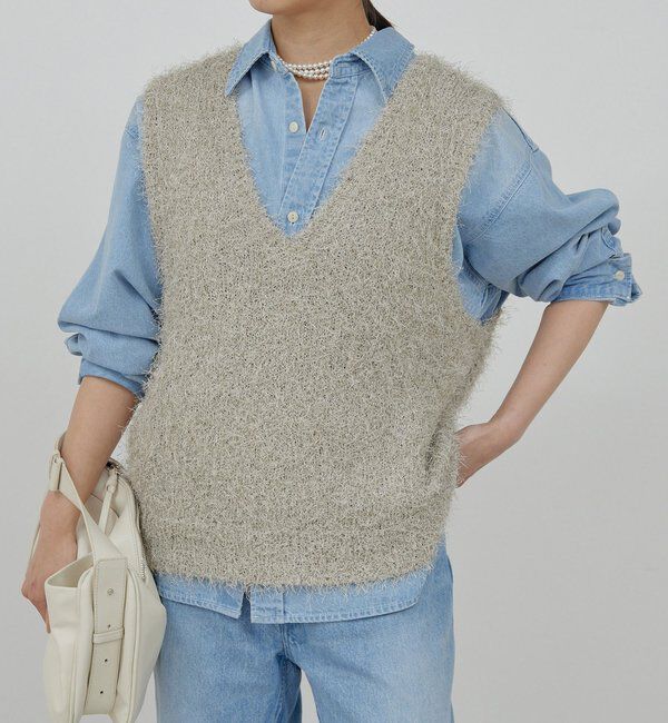  「シャギーニットベスト」|ニット・セーター|