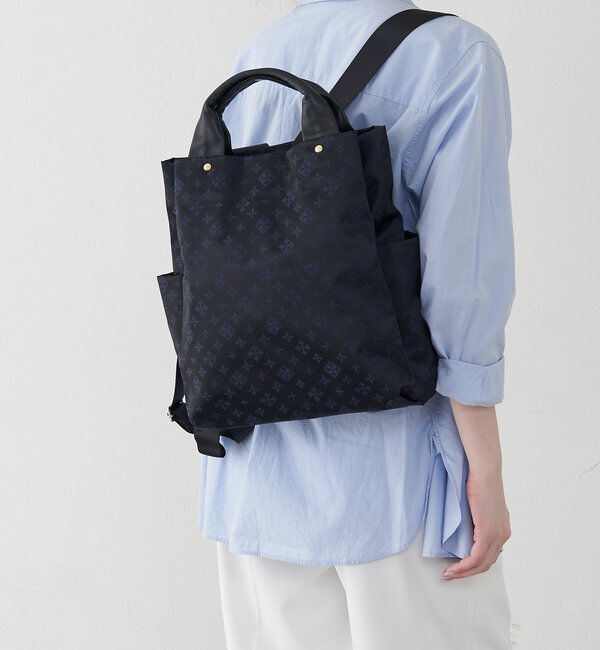  「ナイロンジャガード2ハンドルリュックサック」|リュック|