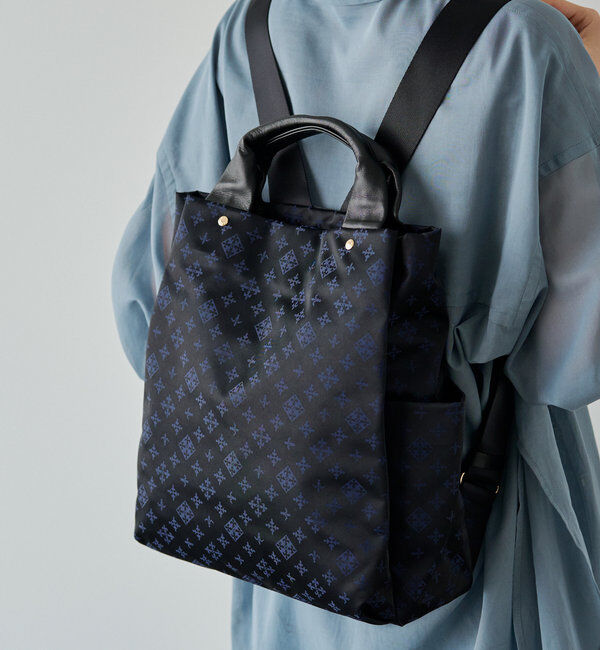  「ナイロンジャガード2ハンドルリュックサック」|リュック|