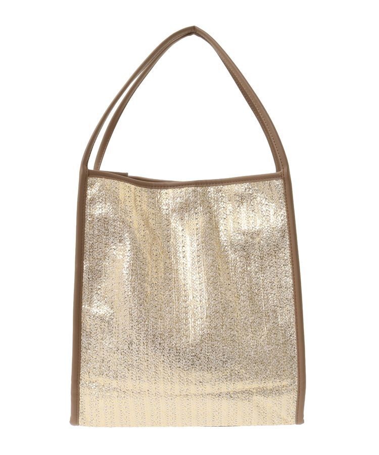 armonia「andmikkaパイピング箔雑材トートバック」|トートバッグ|