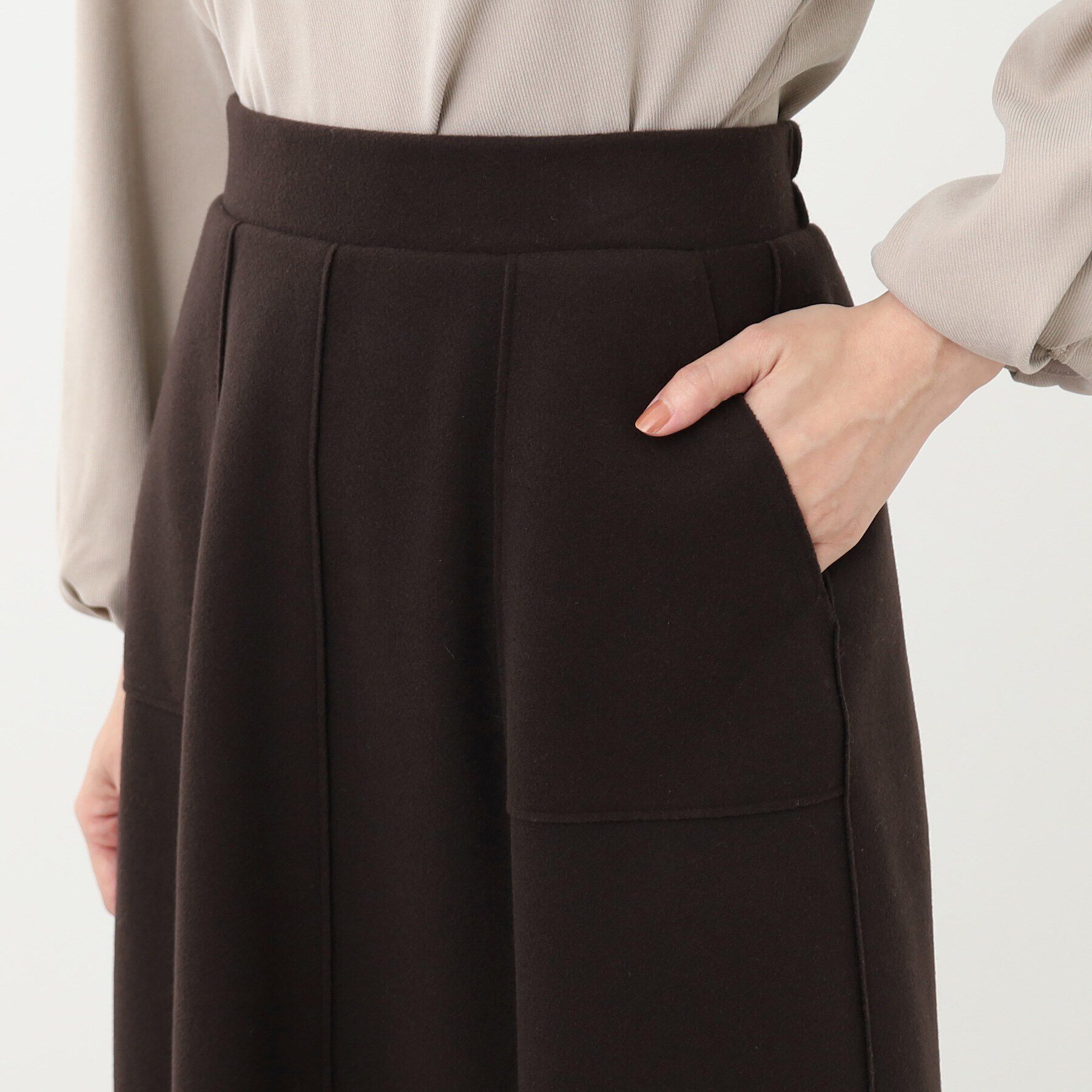 Reflect「【E‐QUALITY】エアリーAラインスカート」|スカート|