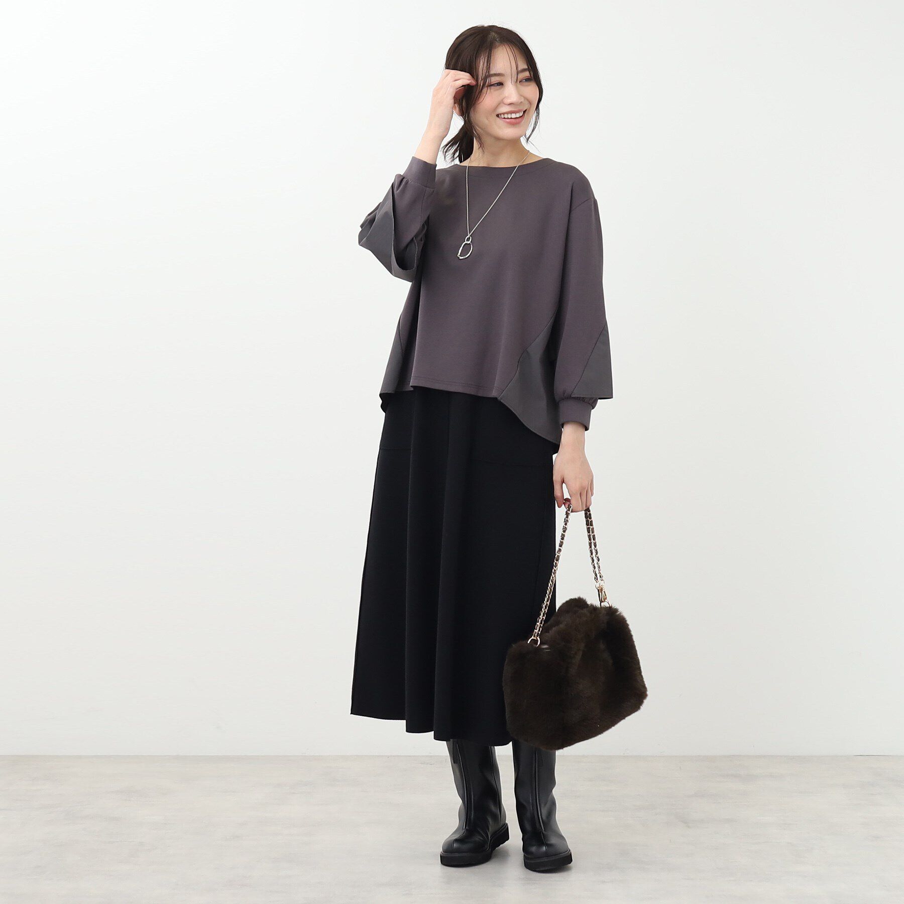 Reflect「【E‐QUALITY】エアリーAラインスカート」|スカート|