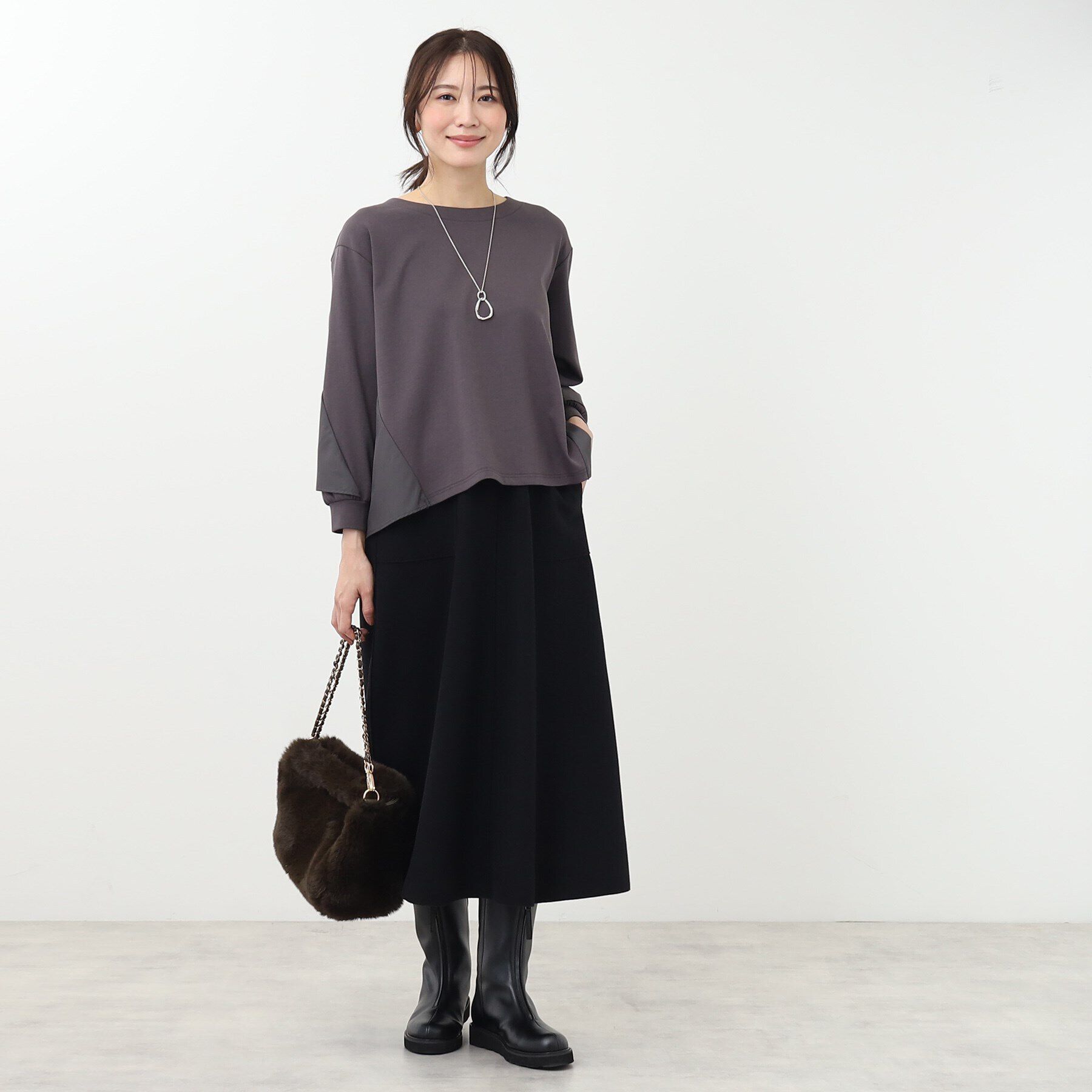 Reflect「【E‐QUALITY】エアリーAラインスカート」|スカート|