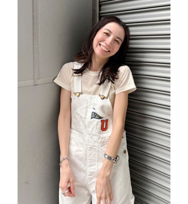 Ungrid「Lee別注 ワッペンデザインデニムサロペット」|オールインワン|